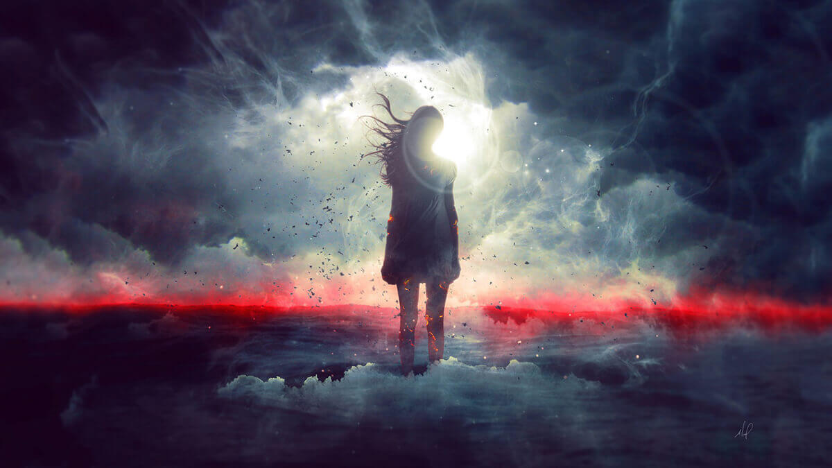 Girl and Sun